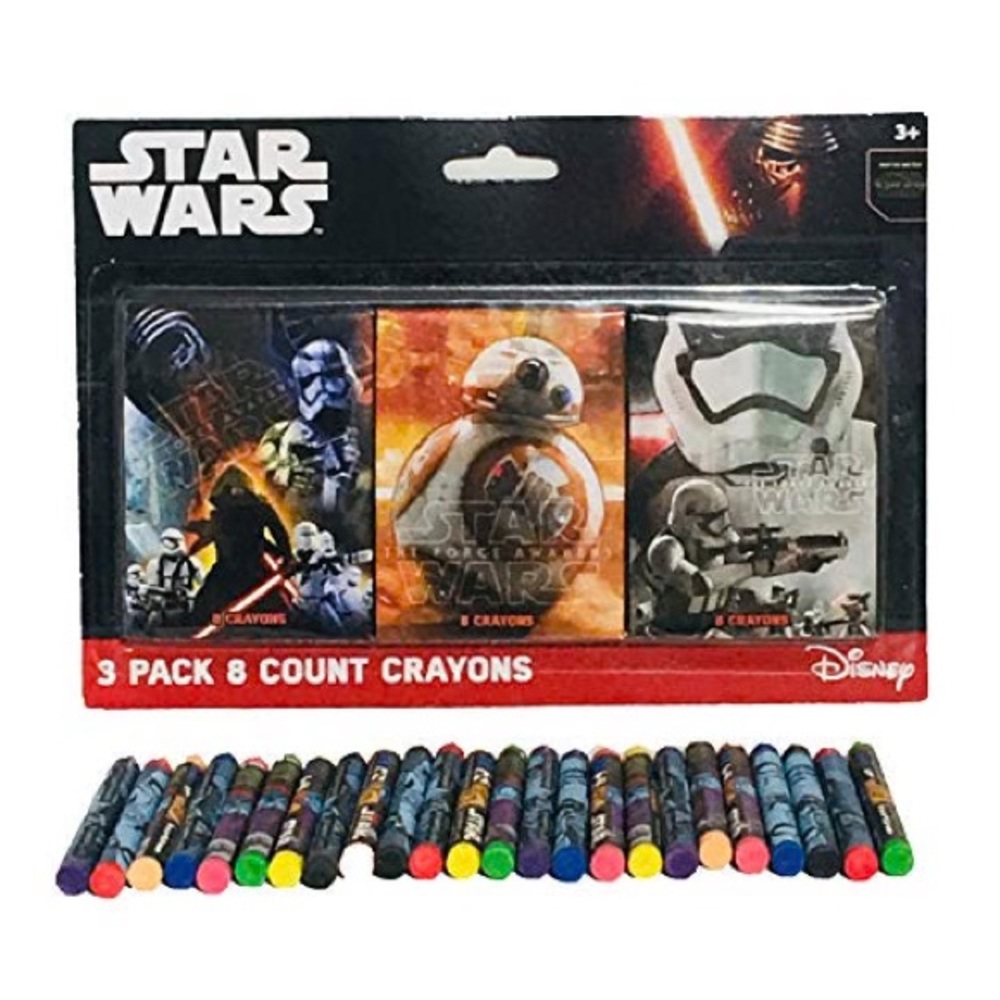 Star Wars The Force Awakens 3 Pack 8-Count Crayons